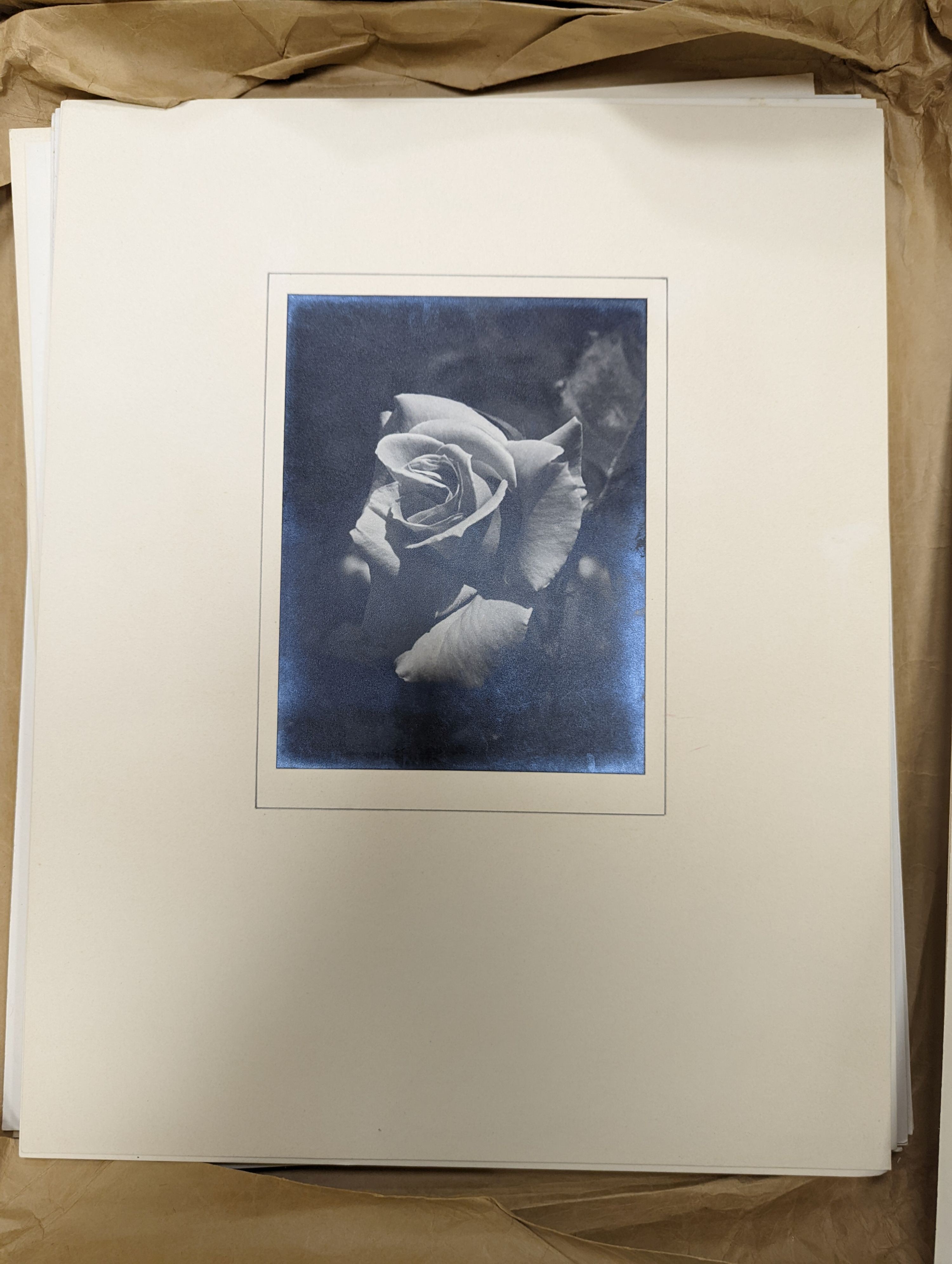 A folio of large format photographs by G L Chambers, mid 20th century, many mounted